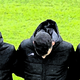 Players showing solidarity